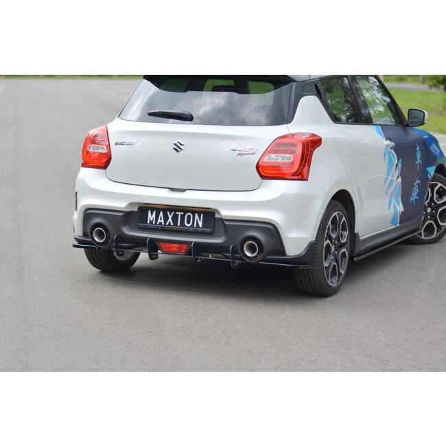 Maxton Design Heckdiffusor Ansatz für Heckschürze für SUZUKI SWIFT 6 SPORT