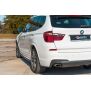 Maxton Design Heck Ansatz Flaps Diffusor für BMW X3 F25 M-Paket Facelift  schwarz Hochglanz