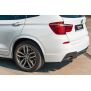 Maxton Design Heck Ansatz Flaps Diffusor für BMW X3 F25 M-Paket Facelift  schwarz Hochglanz