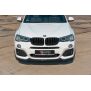 Maxton Design Front Ansatz für BMW X3 F25 M-Paket Facelift schwarz Hochglanz