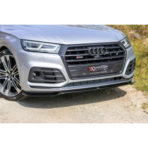 Maxton Design Front Ansatz für Audi SQ5/Q5 S-line MkII schwarz Hochglanz