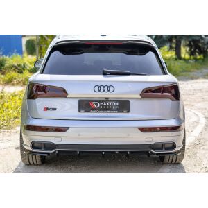 Maxton Design Heck Ansatz Flaps Diffusor für Audi SQ5/Q5 S-line MkII schwarz Hochglanz