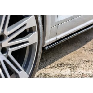 Maxton Design Seitenschweller Ansatz für Audi SQ5/Q5 S-line MkII schwarz Hochglanz