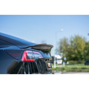 Maxton Design Spoiler CAP für Tesla Model 3 schwarz Hochglanz