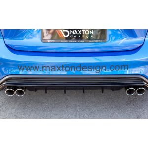 Maxton Design Heckdiffusor Ansatz für Ford Focus Mk4 St-line schwarz Hochglanz