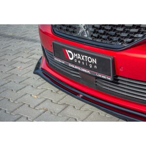 Maxton Design Front Ansatz V.2 / V2 für Peugeot 508 Mk2 schwarz Hochglanz