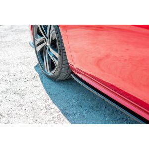 Maxton Design Seitenschweller Ansatz für Peugeot 508 Mk2 schwarz Hochglanz