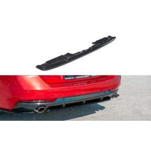 Maxton Design Mittlerer Heckdiffusor Ansatz für(ohne vertikale balken)  Peugeot 508 SW Mk2 schwarz Hochglanz