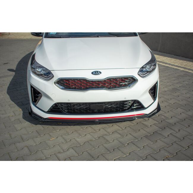 Maxton Design Front Ansatz V.1 / V1 für Kia ProCeed GT Mk 3 schwarz Hochglanz