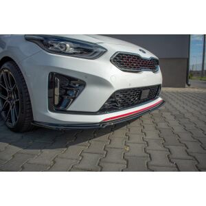 Maxton Design Front Ansatz V.1 / V1 für Kia ProCeed GT Mk 3 schwarz Hochglanz