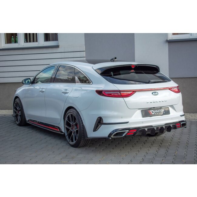 Maxton Design Seitenschweller Ansatz für Kia ProCeed GT Mk3 schwarz Hochglanz