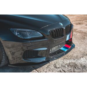 Maxton Design Front Ansatz V.2 / V2 für BMW M6 F06 Gran Coupe schwarz Hochglanz