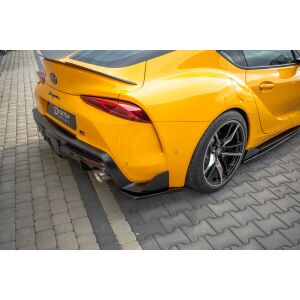 Maxton Design Heck Ansatz Flaps Diffusor V.1 / V1 für Toyota Supra Mk5 schwarz Hochglanz