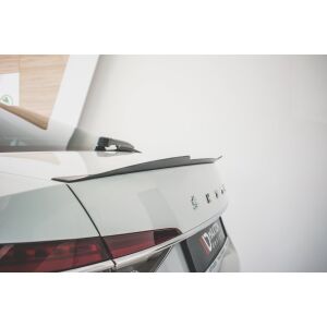 Maxton Design Spoiler CAP V.2 / V2 für Skoda Superb Mk3 / Mk3 FL Hatchback schwarz Hochglanz