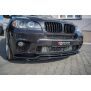 Maxton Design Front Ansatz für  BMW X5 E70 Facelift M Paket schwarz Hochglanz