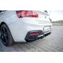 Maxton Design Heck Ansatz Flaps Diffusor für BMW 1er F20 Facelift M-power schwarz Hochglanz