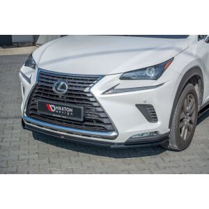 Maxton Design Front Ansatz für Lexus NX Facelift schwarz Hochglanz