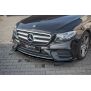 Maxton Design Front Ansatz für Mercedes-Benz  E43 AMG / AMG-Line W213 schwarz Hochglanz