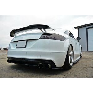 Maxton Design Heck Ansatz Flaps Diffusor für Audi TT S 8J schwarz Hochglanz