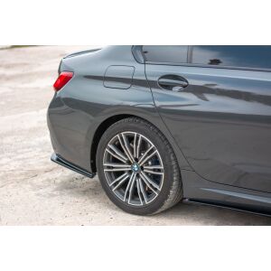 Maxton Design Heck Ansatz Flaps Diffusor für BMW 3er G20 M Paket schwarz Hochglanz