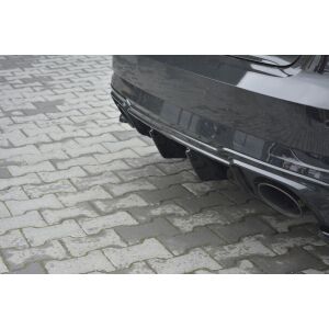 Maxton Design Heckdiffusor Ansatz für Audi RS3 8V FL Sportback schwarz Hochglanz