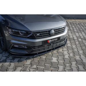 Maxton Design Front Ansatz V.1 / V1 für Volkswagen Passat R-Line B8 schwarz Hochglanz