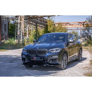 Maxton Design Front Ansatz für  BMW X4 M-Paket G02 schwarz Hochglanz