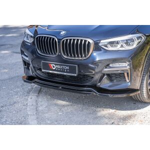 Maxton Design Front Ansatz für  BMW X4 M-Paket G02 schwarz Hochglanz