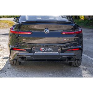 Maxton Design Mittlerer Heckdiffusor Ansatz für BMW X4 M-Paket G02 schwarz Hochglanz