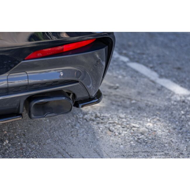 Maxton Design Heck Ansatz Flaps Diffusor für BMW X4 M-Paket G02 schwarz Hochglanz