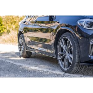 Maxton Design Seitenschweller Ansatz für BMW X4 M-Paket G02 schwarz Hochglanz