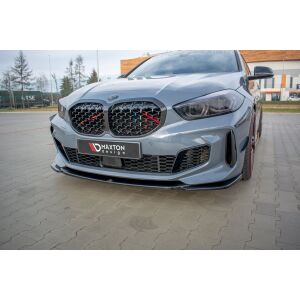 Maxton Design Front Ansatz V.3 / V3 für BMW 1er F40 M-Paket/ M135i  schwarz Hochglanz