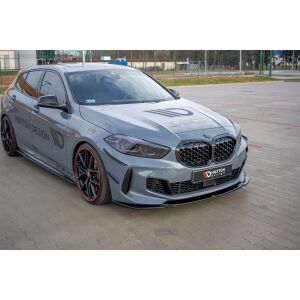Maxton Design Front Ansatz V.3 / V3 für BMW 1er F40 M-Paket/ M135i  schwarz Hochglanz