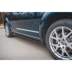 Maxton Design Seitenschweller Ansatz für Fiat Freemont schwarz Hochglanz