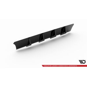 Maxton Design Heckdiffusor Ansatz V.1 / V1 für Seat Leon Cupra Mk3 FL Sportstourer schwarz Hochglanz