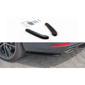 Maxton Design Heck Ansatz Flaps Diffusor V.1 / V1 für Seat Leon Cupra Mk3 FL Sportstourer schwarz Hochglanz