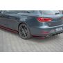 Maxton Design Heck Ansatz Flaps Diffusor passend für V.2 / V2 Seat Leon Mk3 Cupra ST Facelift schwarz Hochglanz