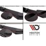 Maxton Design Heck Ansatz Flaps Diffusor passend für V.2 / V2 Seat Leon Mk3 Cupra ST Facelift schwarz Hochglanz