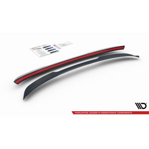 Maxton Design Spoiler CAP für Seat Leon Mk3 Cupra ST Facelift schwarz Hochglanz