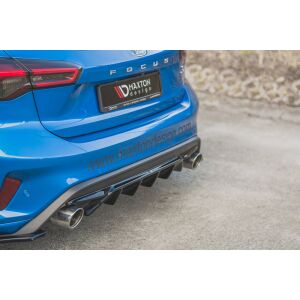 Maxton Design Heckdiffusor Ansatz V.2 / V2 für Ford Focus ST Mk4  schwarz Hochglanz