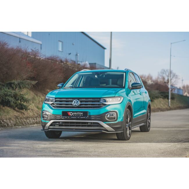 Maxton Design Seitenschweller Ansatz für Volkswagen T-Cross schwarz Hochglanz