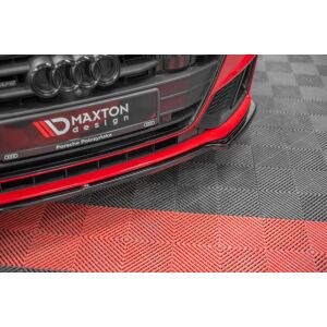 Maxton Design Front Ansatz V.1 / V1 für Audi A7 C8 S-Line / S7 C8 schwarz Hochglanz