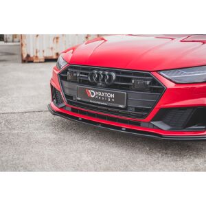 Maxton Design Front Ansatz V.2 / V2 für Audi A7 C8 S-Line / S7 C8 schwarz Hochglanz