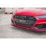 Maxton Design Front Ansatz V.2 / V2 für Audi A7 C8 S-Line / S7 C8 schwarz Hochglanz