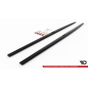 Maxton Design Seitenschweller Ansatz für Audi A7 C8 S-Line / S7 C8 schwarz Hochglanz