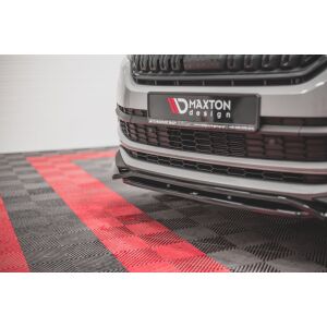 Maxton Design Front Ansatz für Skoda Kodiaq Mk1 Sportline/RS schwarz Hochglanz