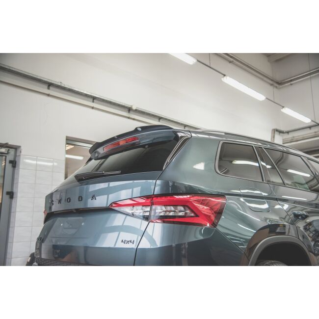 Maxton Design Spoiler CAP V.2 / V2 für Skoda Kodiaq Mk1 Sportline/RS schwarz Hochglanz