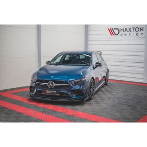 Maxton Design Front Ansatz V.3 / V3 für Mercedes A35 AMG / AMG-Line W177  schwarz Hochglanz