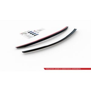 Maxton Design Spoiler CAP für Mercedes A35 AMG  Hatchback W177  schwarz Hochglanz