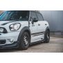 Maxton Design Seitenschweller Ansatz für Mini Countryman Mk1 JCW  schwarz Hochglanz